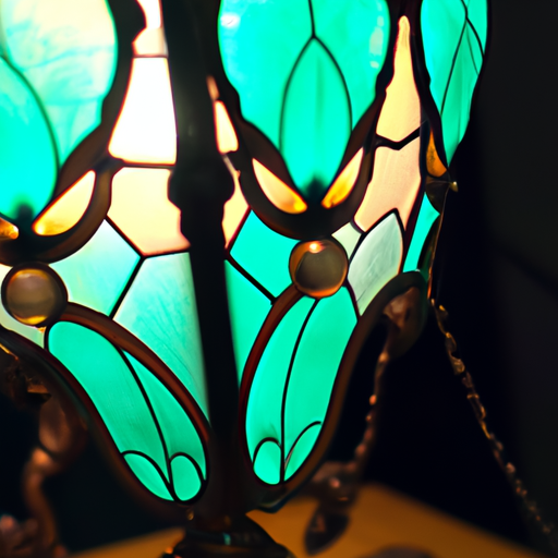 lampe tiffany bleue