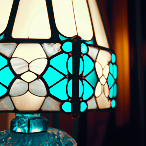 Découvrez la Beauté Envoûtante de la Lampe Art Deco Tiffany Bleue