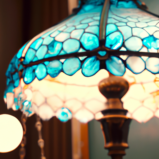 lampe tiffany bleu