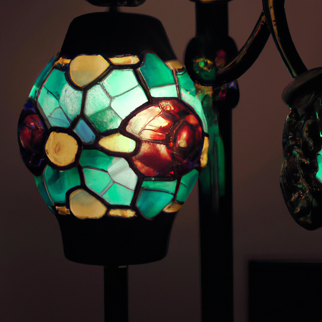 Lampe tiffany tortue