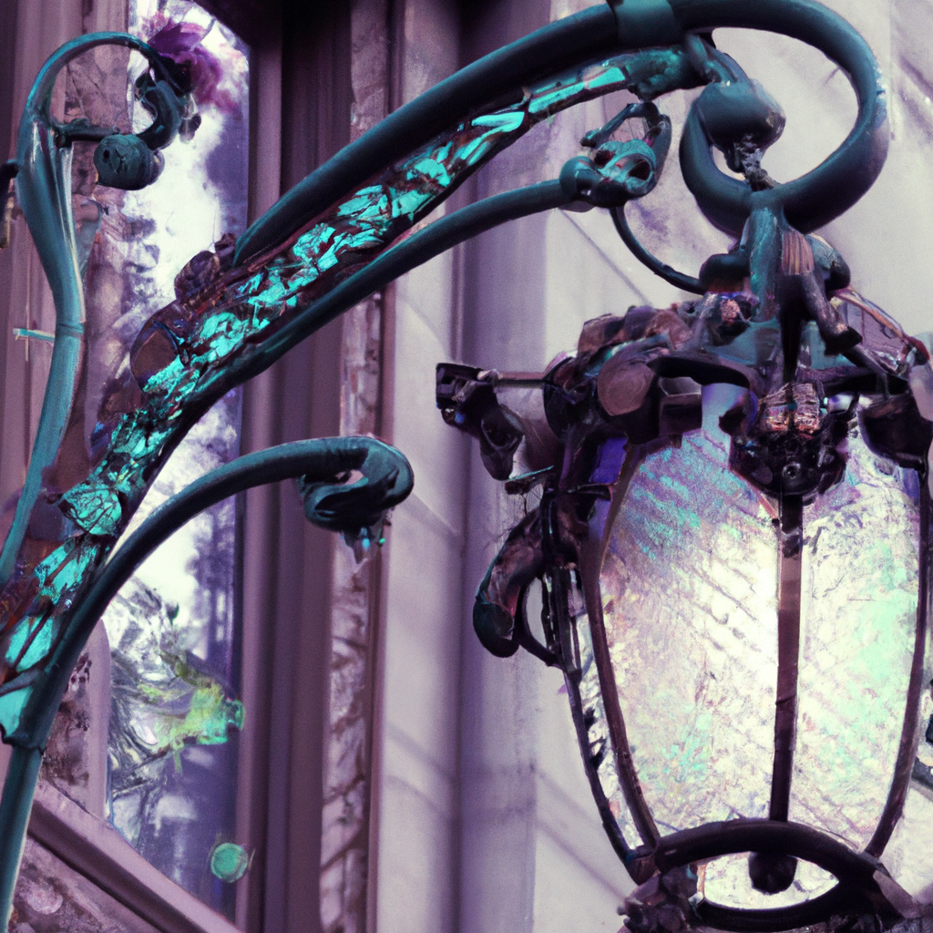 Lampadaire Tiffany Paris