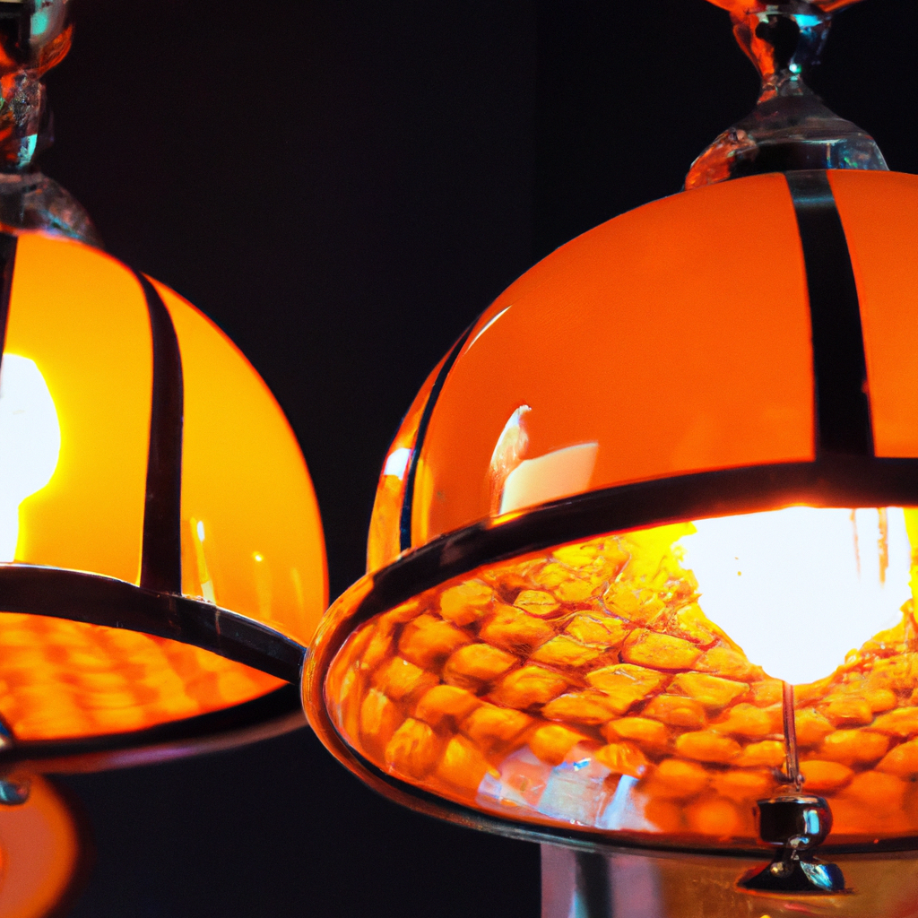 Lampes Tiffany orange