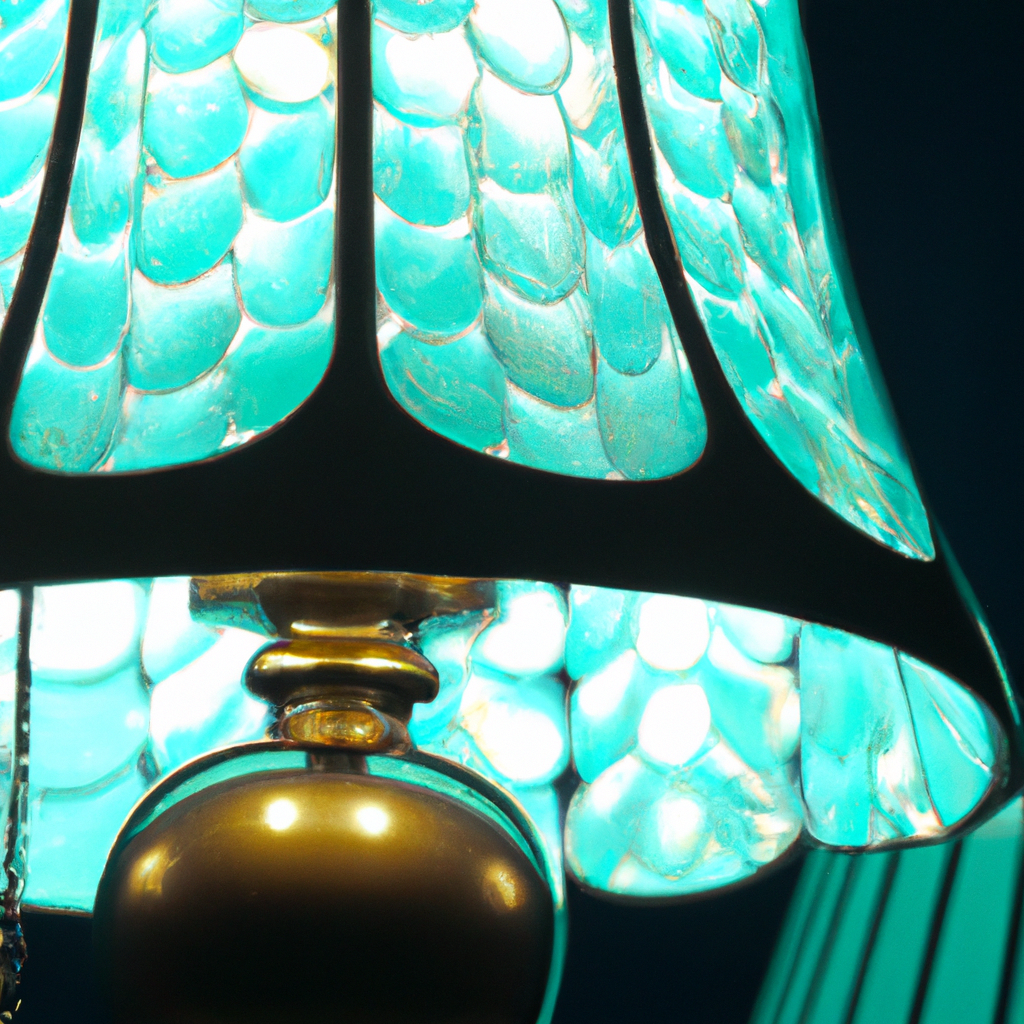 Lampe Tiffany bleue