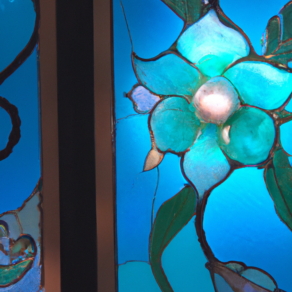 Applique Tiffany en pâte de verre magasin à Lyon