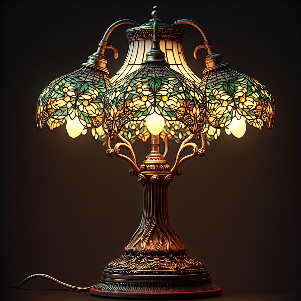 Lampadaire Tiffany antique